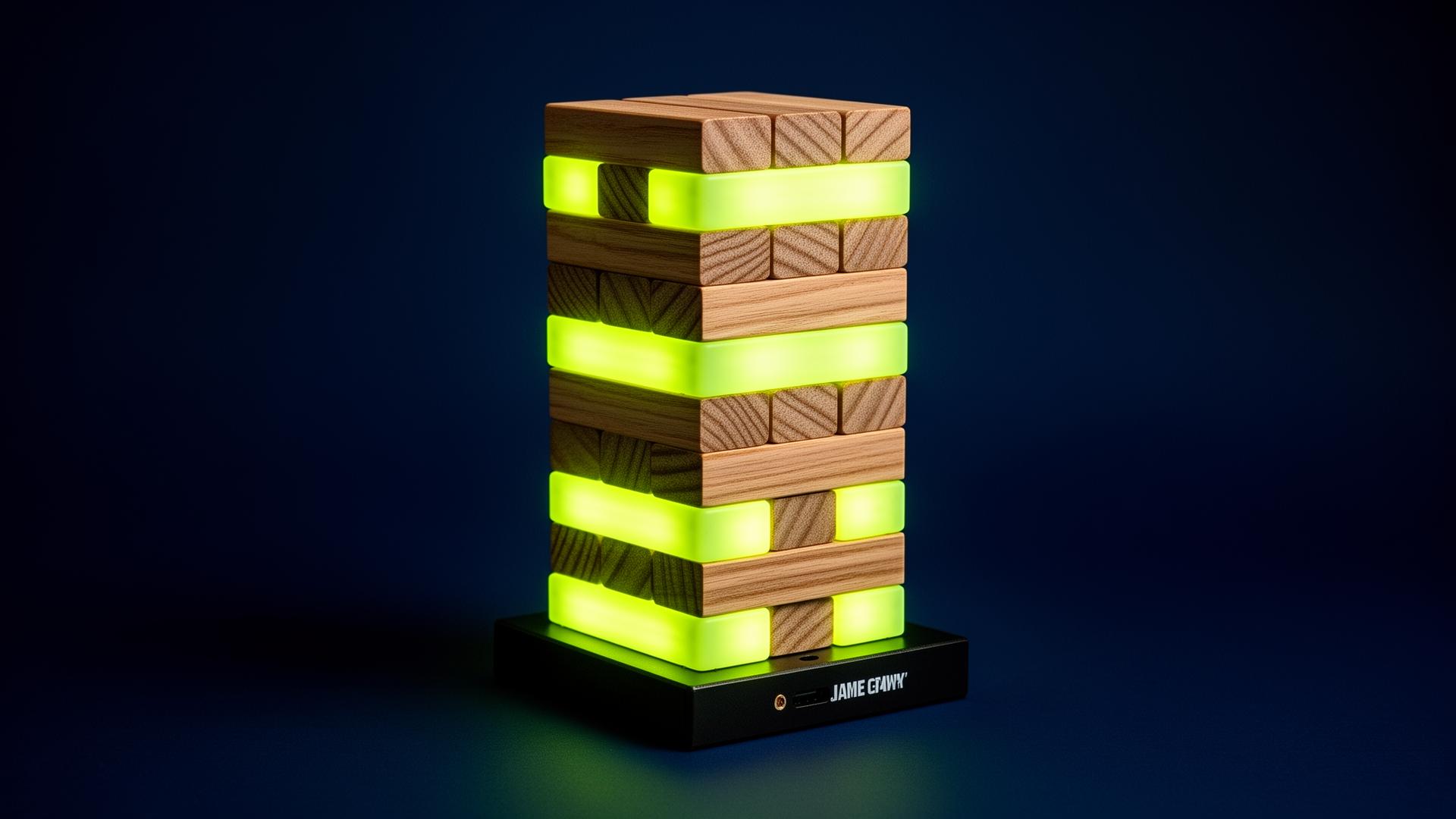 FESTLY Elektroniska Klosstornet med lysande lime-block